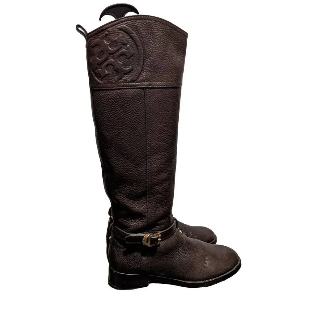 Tory Burch marlene riding boot in brown size 6
